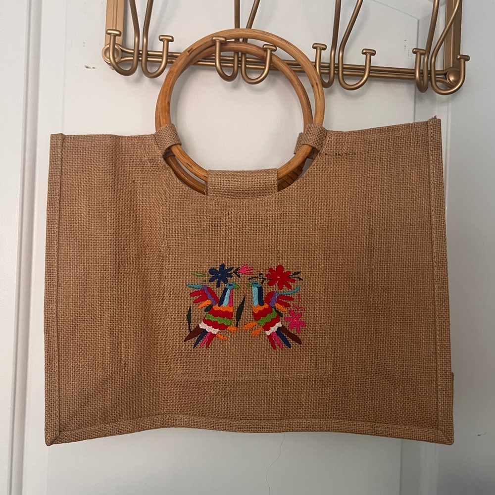 Viceroy Los Cabos Burlap Lote with Otomí Embroidery